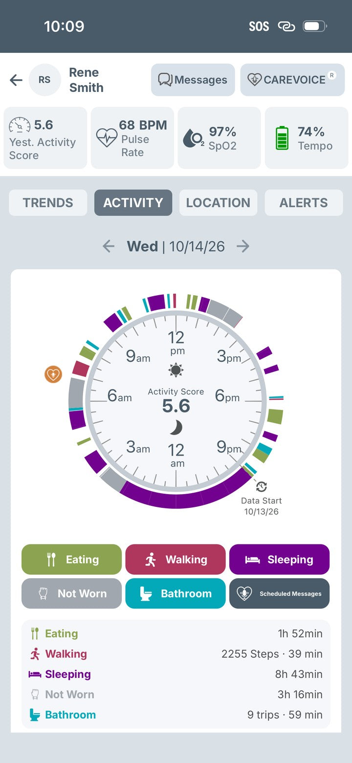 SilverKin app screen